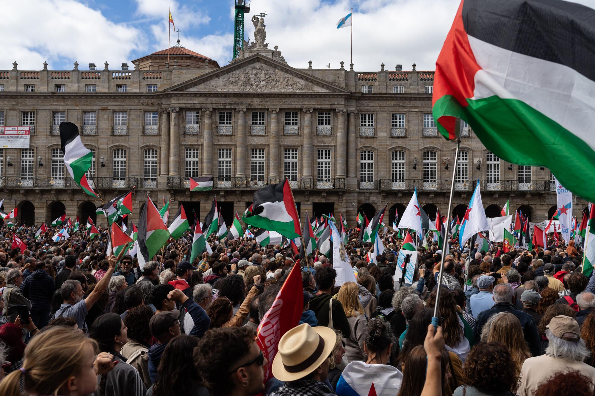 Compostela Palestina 80.000 persoas